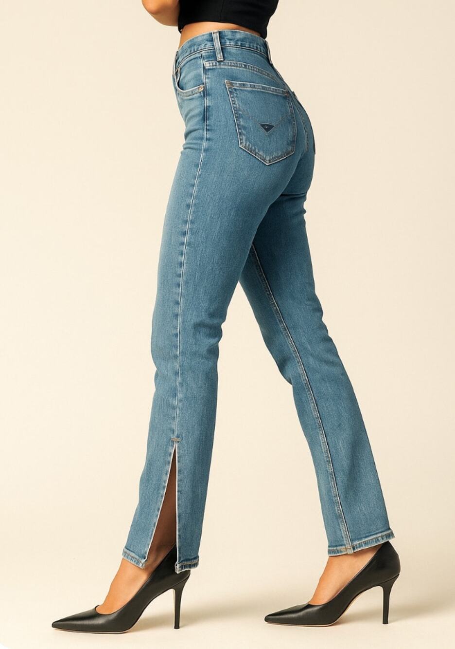 Hudson Jeans Holly Straight Split Hem Size 27